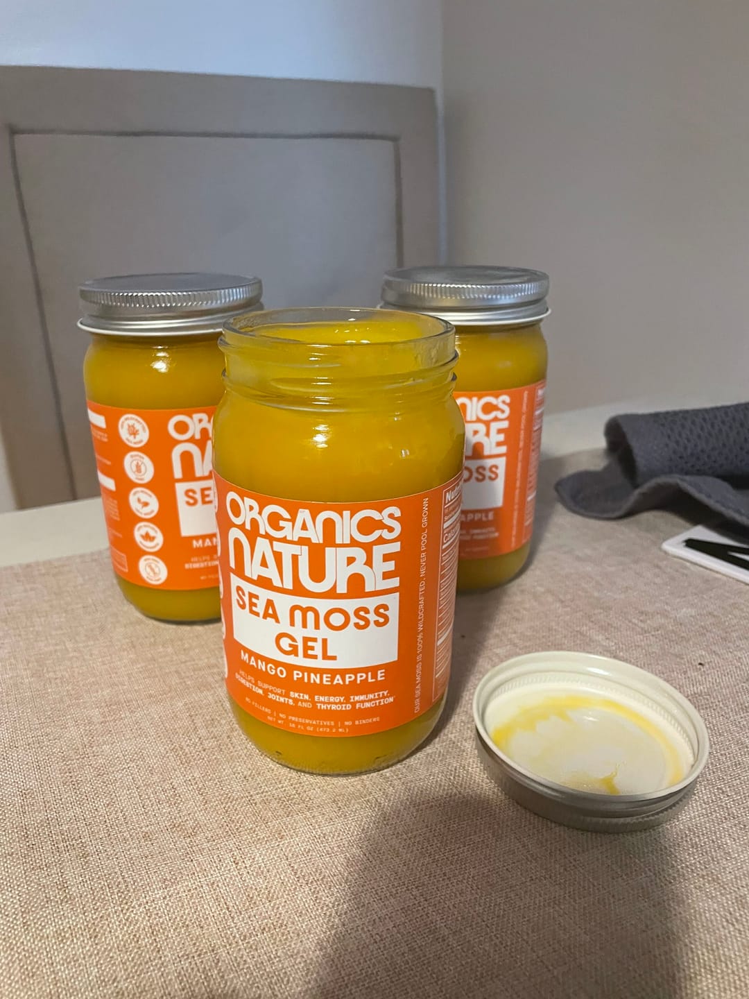 Customer photo review of Sea Moss Gel Jar - Mango Pineapple