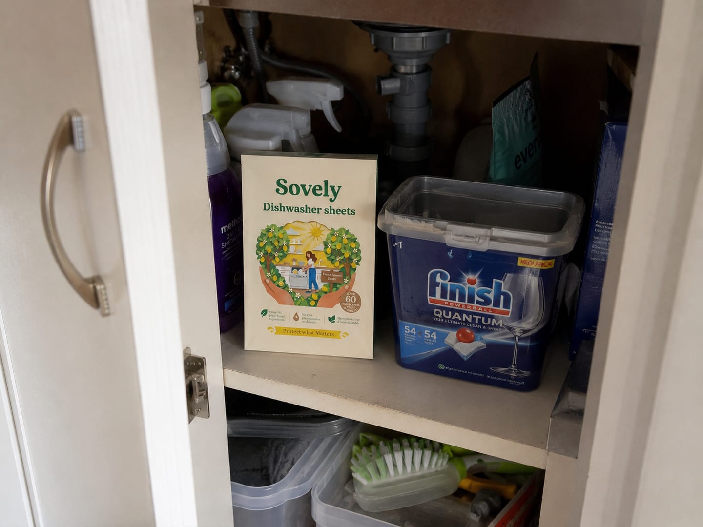 Customer photo review of Eco-Friendly Dishwasher Sheets