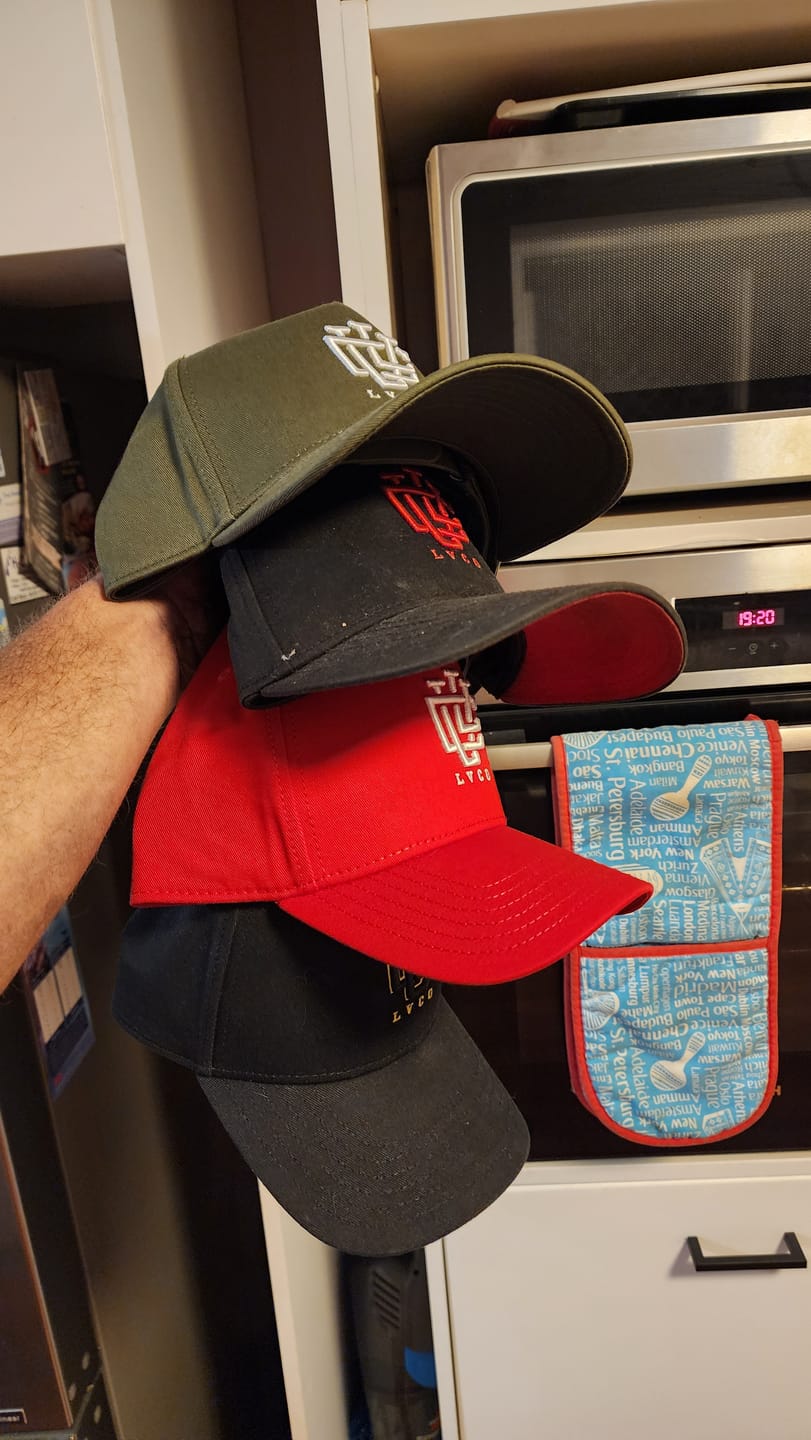 Customer photo review of ULTRA FIT Black Flame A-Frame Snapback