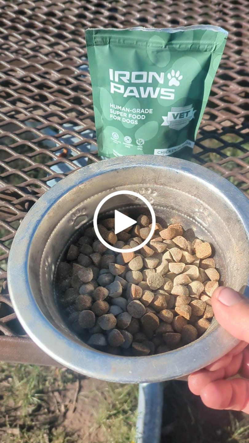 Customer video review of Iron Paws Daily Human-Grade Superfood For Dogs