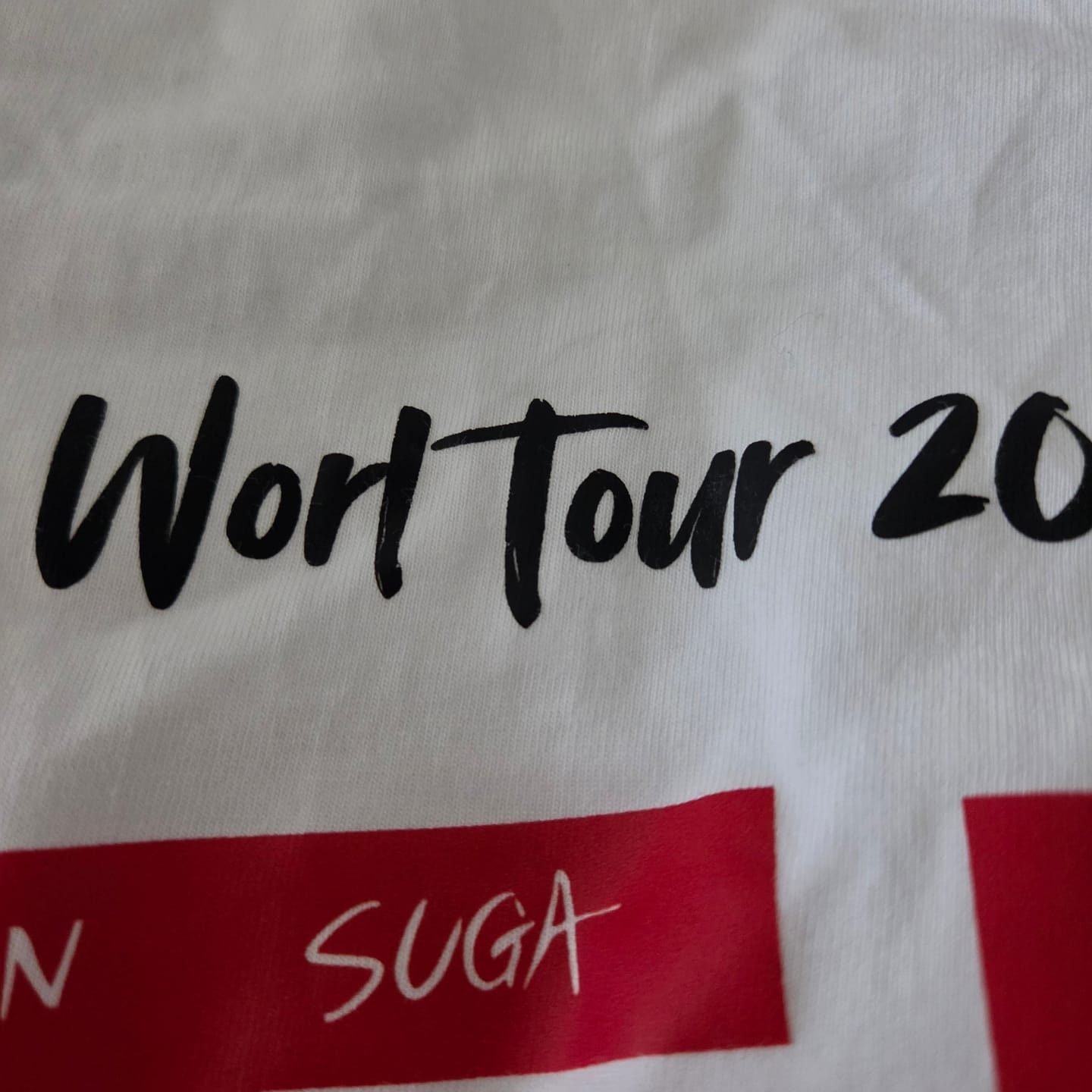 Customer photo review of BTS World Tour 2026 T-Shirt Exclusive Edition