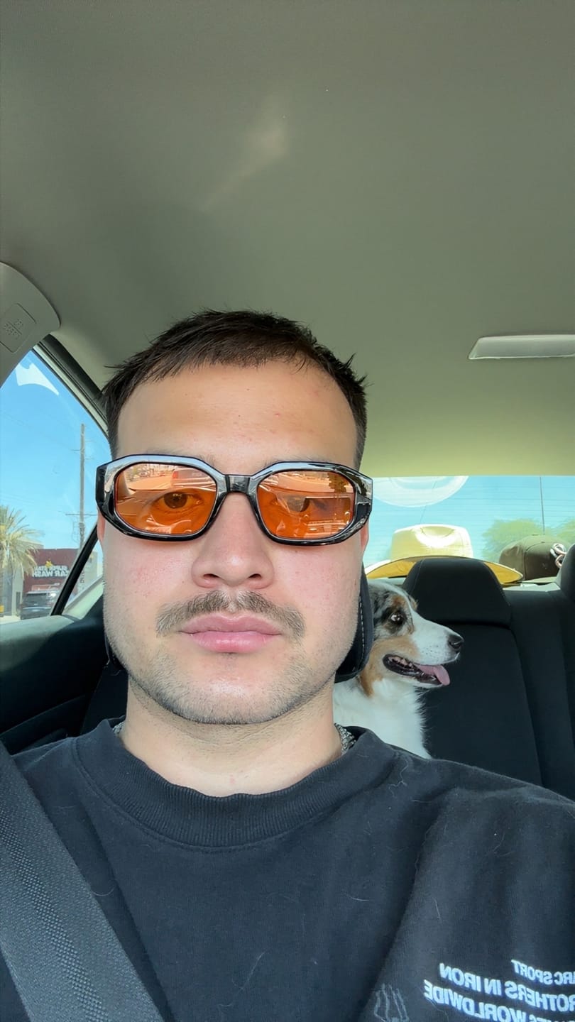 Customer photo review of BLOOD MOON BLUE LIGHT BLOCKERS