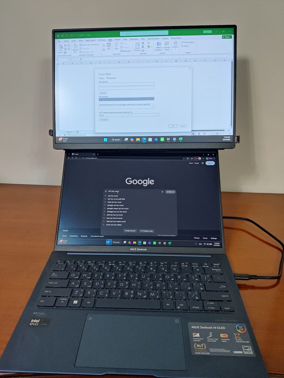 Customer photo review of 16” Portable Monitor + Stand