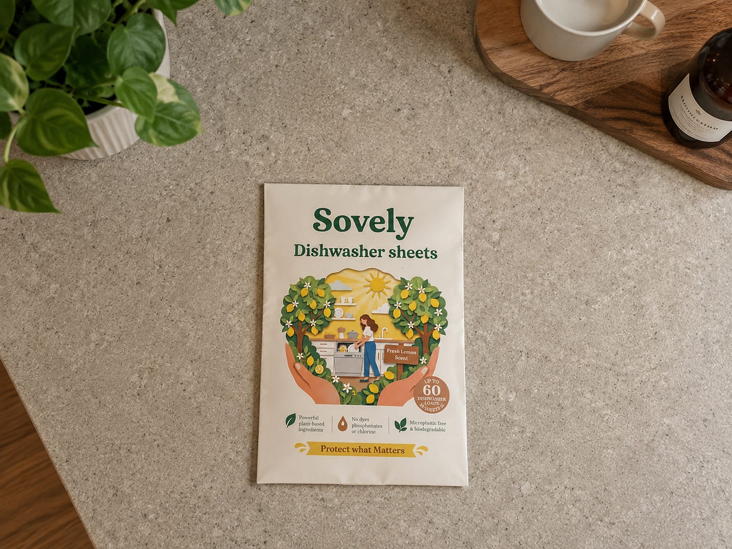 Customer photo review of Eco-Friendly Dishwasher Sheets