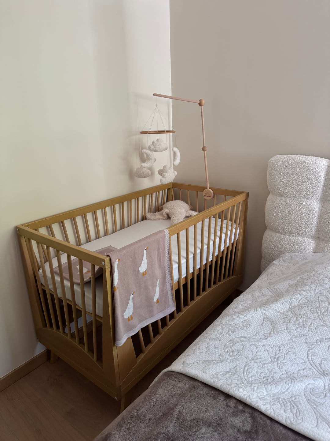 Customer photo review of Goose Knitted Blanket