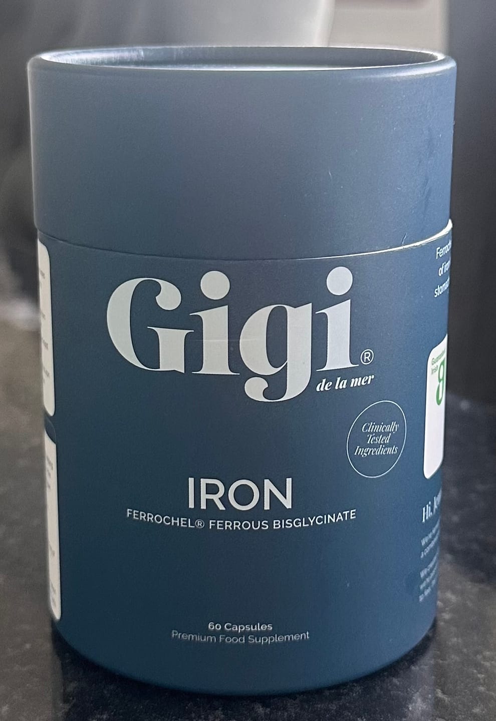 Customer photo review of Iron Bisglycinate