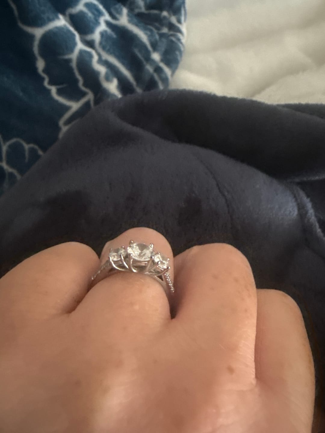 Customer photo review of Round Trinity Ring