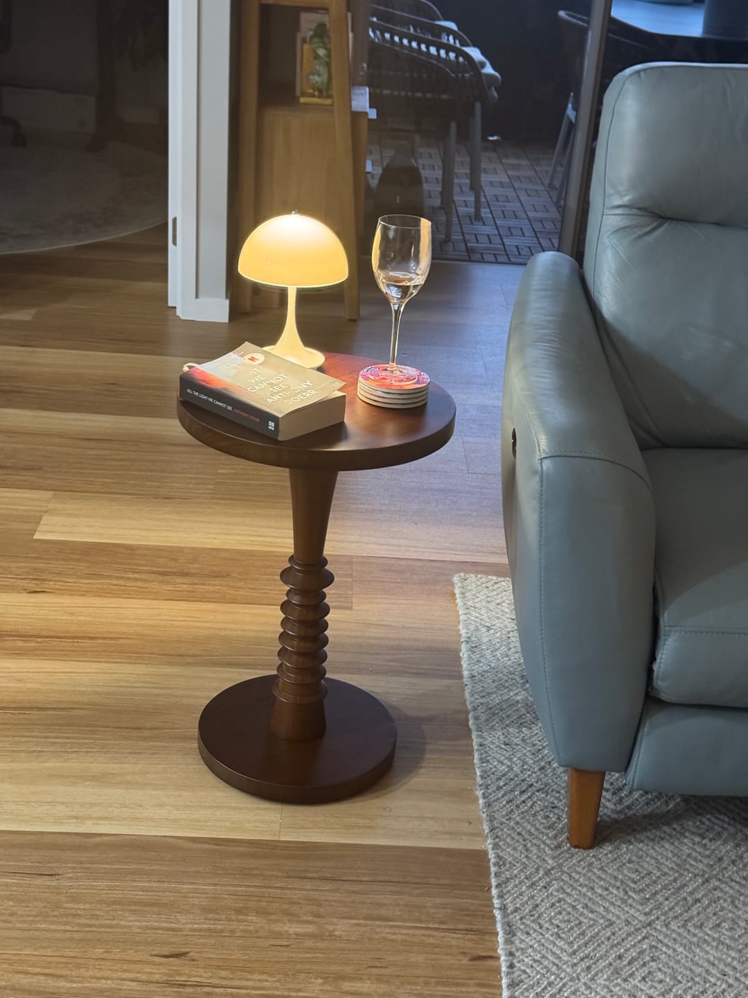 Customer photo review of Tall Sculptural Side Table