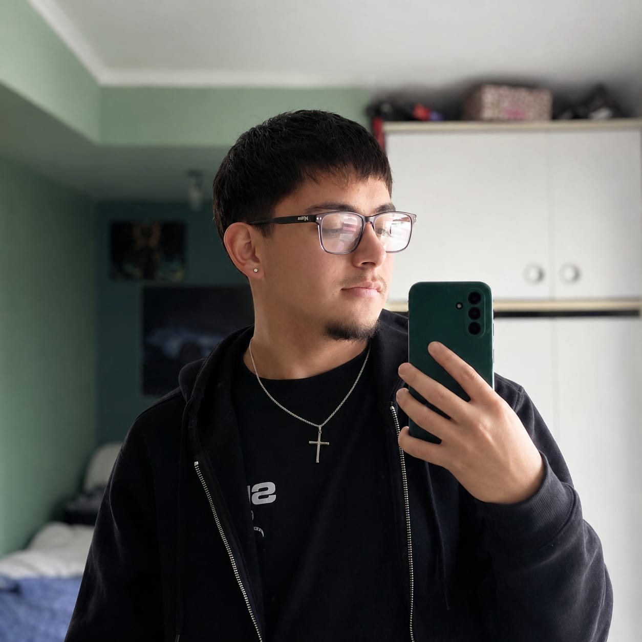Customer photo review of Crucifix Pendant
