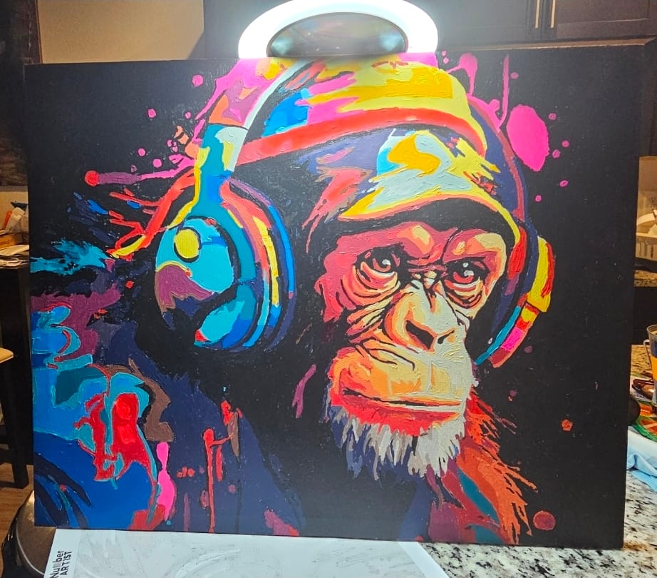 Customer photo review of Hip Hop Chimp