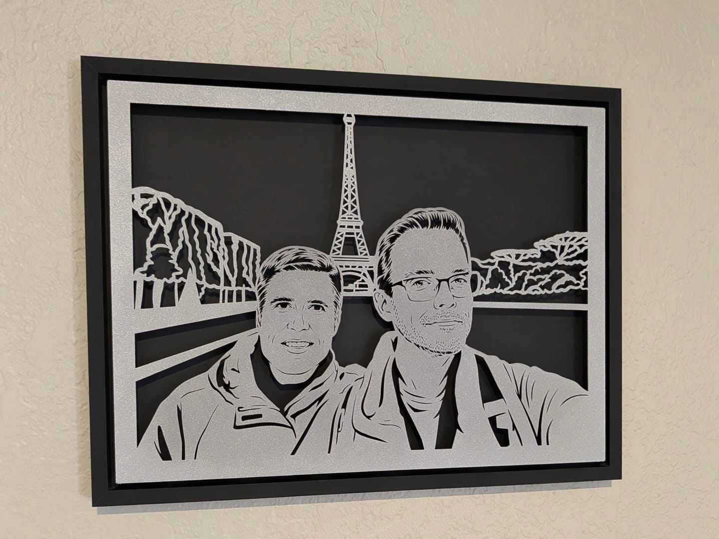 Customer photo review of Custom Metal Portrait