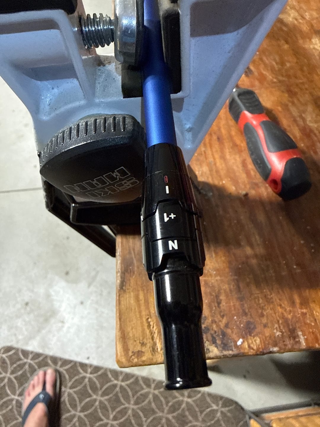 Customer photo review of Callaway Tour Flat Red Line Compatible Shaft Adapter