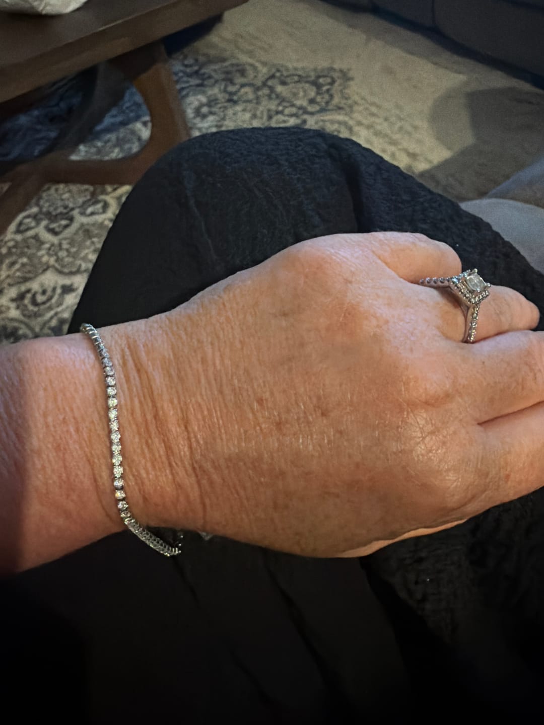 Customer photo review of Minimal Tennis Bracelet