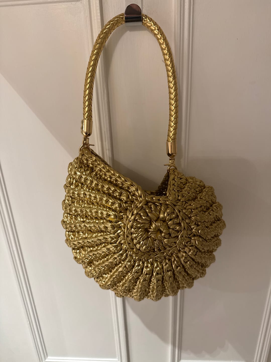 Customer photo review of Ariel metallic gold premium yarn