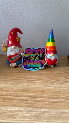 Customer photo review of Stickers Holográficos - Personalizadas