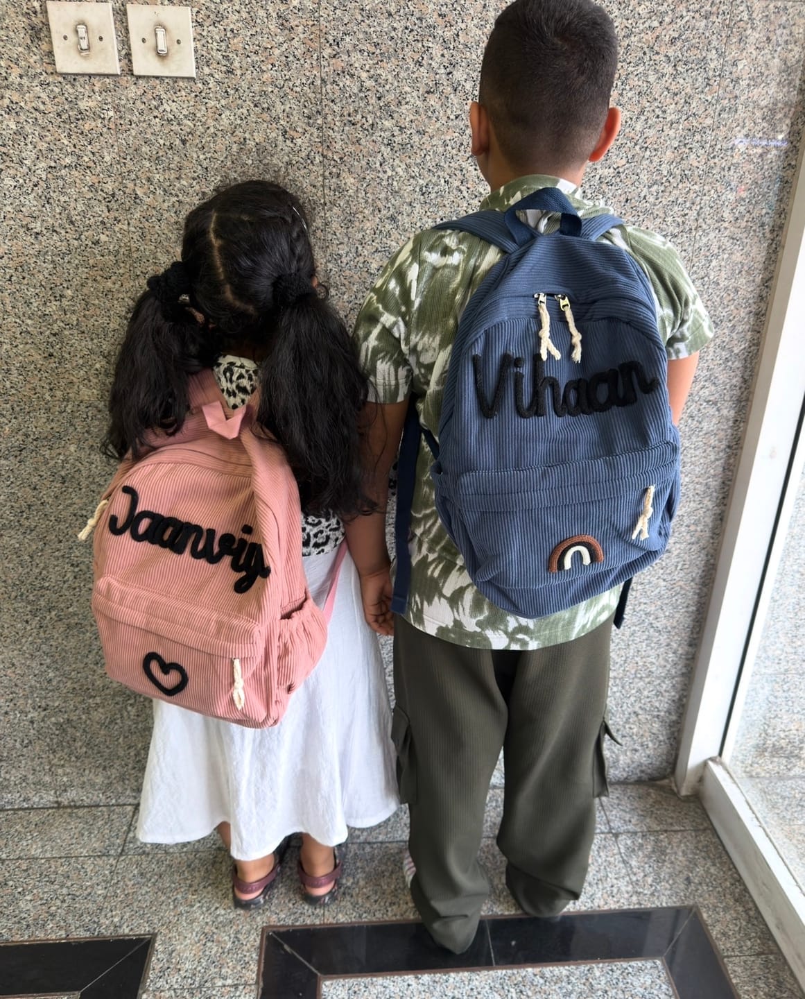Customer photo review of K&C - Personalized Knitted Backpack