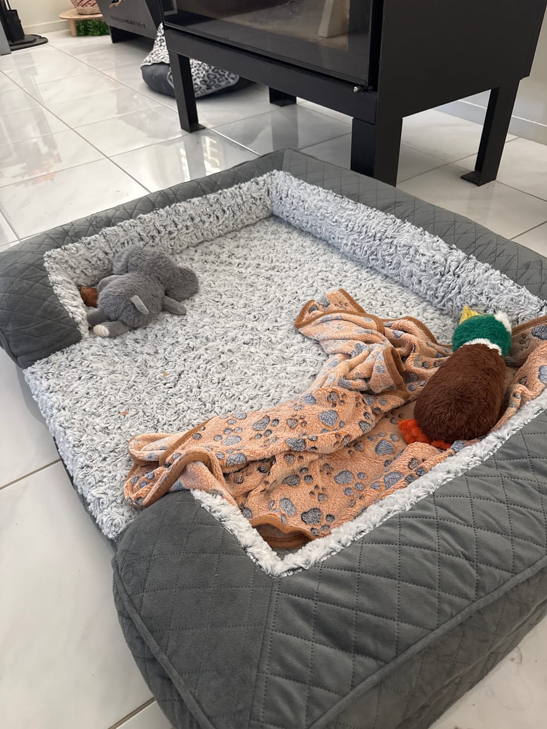 Customer photo review of Orthopedic Memory Foam Dog Bed