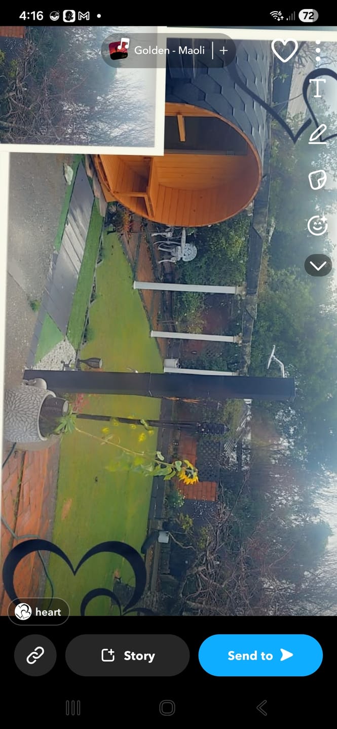 Customer photo review of 40L Solar Outdoor Shower