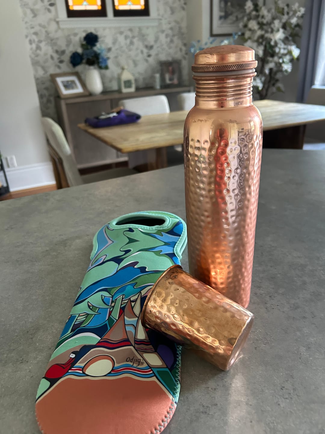 Customer photo review of Himalayan Ayurvedic Pure Copper Bottle
