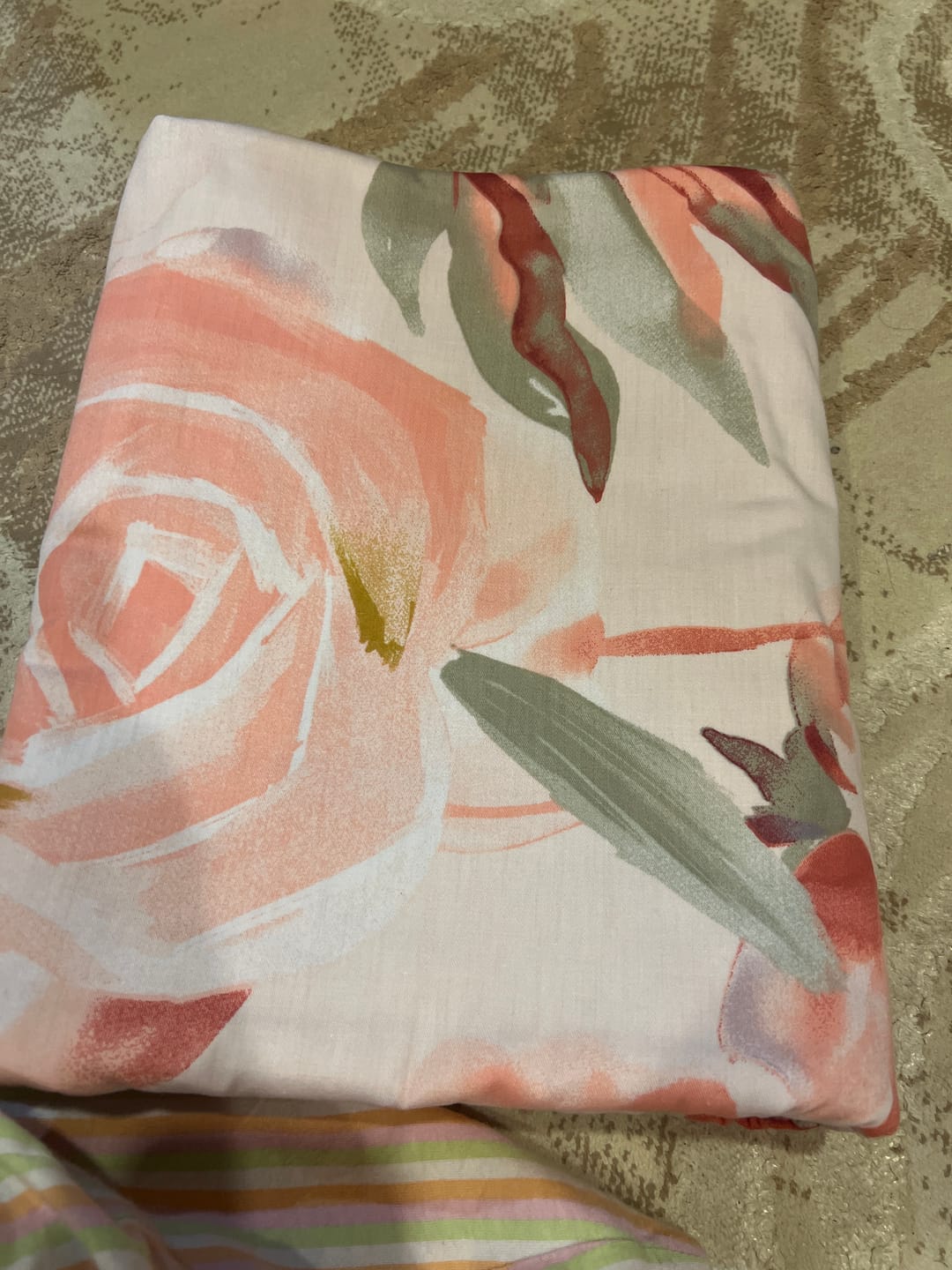 Customer photo review of Contempo Helena 100% Cotton Quilt Cover Set