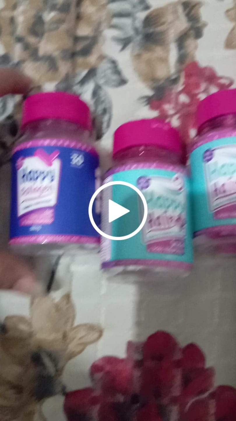 Customer video review of Happy Hair 3 Potes + 1 Colágeno Grátis