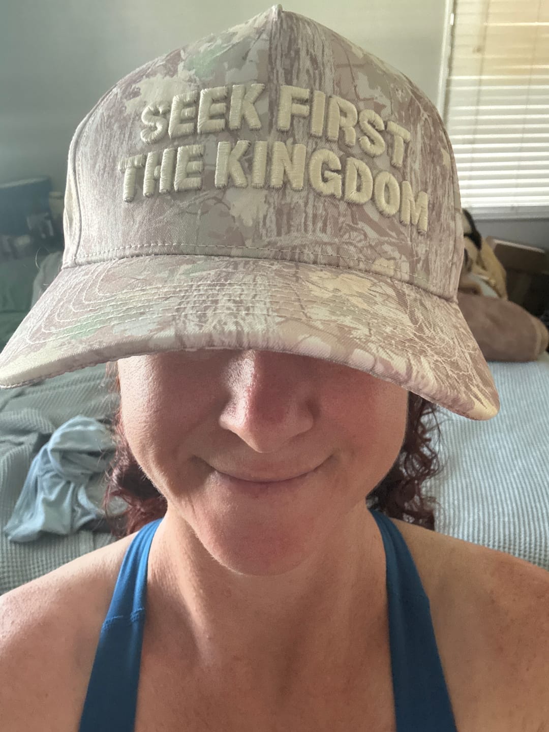 Customer photo review of Hat: Seek First the Kingdom