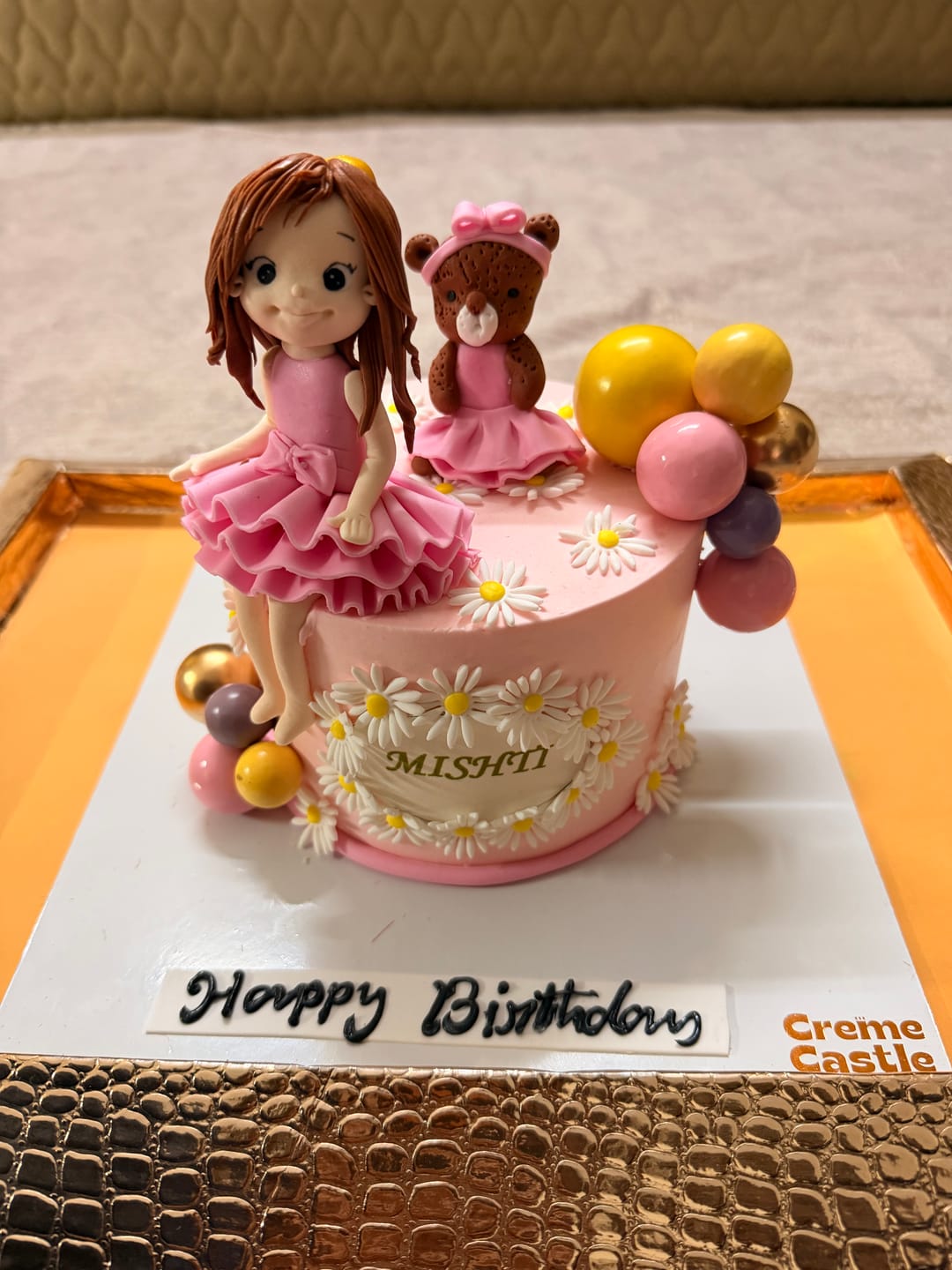 Customer photo review of Girl Teddy Friendship Cake