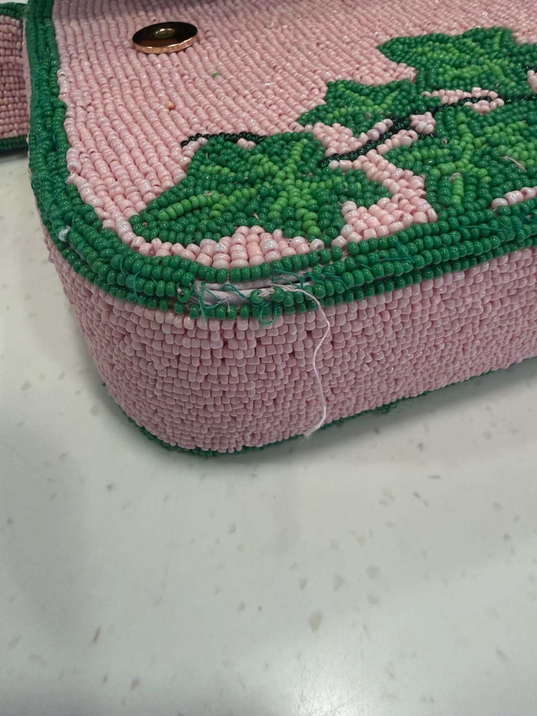 Customer photo review of Ivy Bloom Beaded Bag- Preorder  ships before June 1st