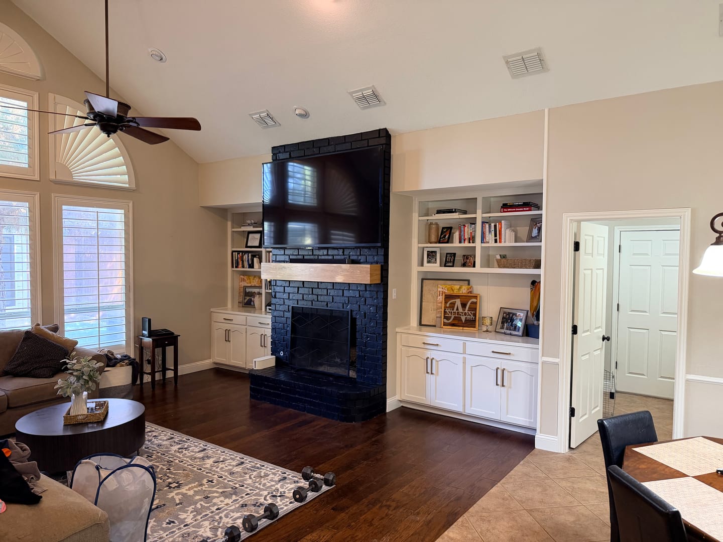 Customer photo review of White Oak Fireplace Mantel
