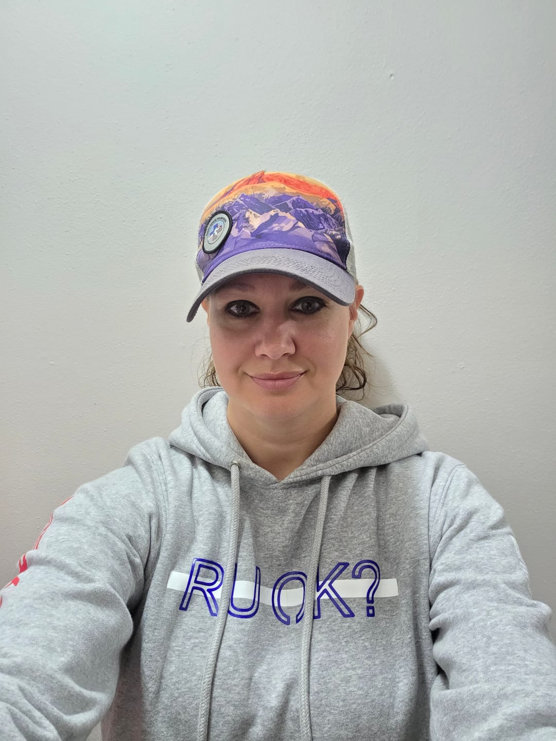 Customer photo review of White Line Stigma Breaking Hoodie- Heather Grey