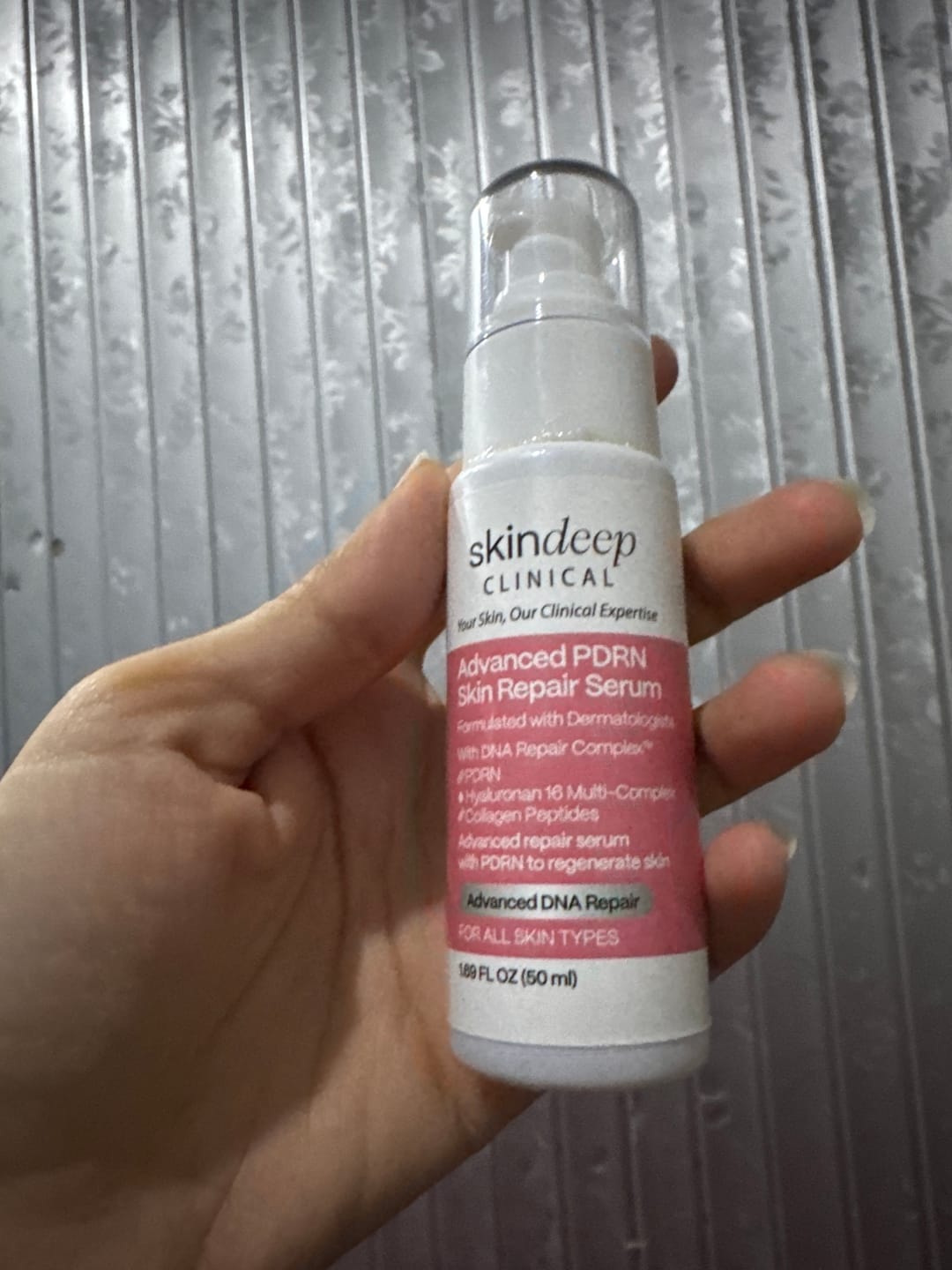 Customer photo review of Advanced PDRN Skin Repair Serum