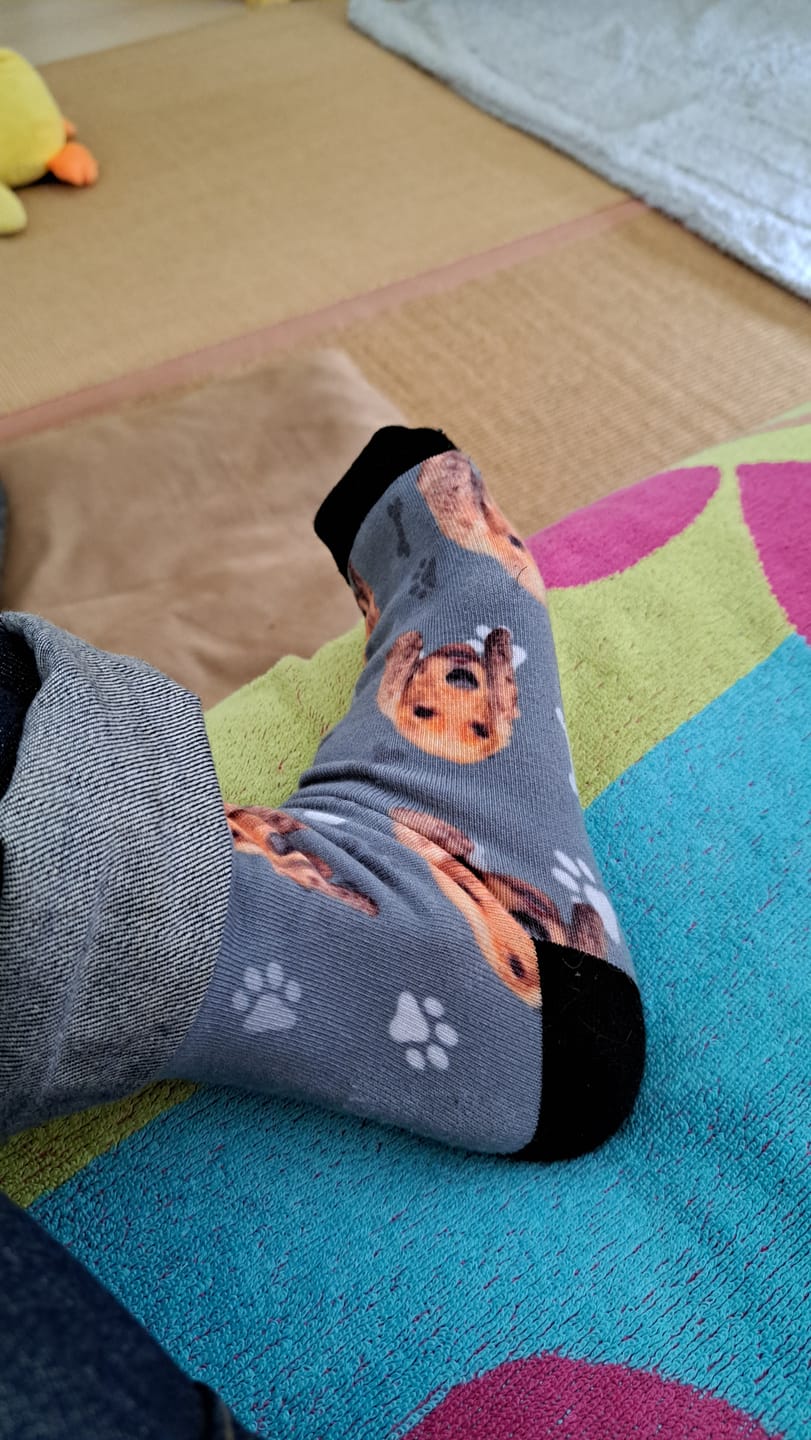 Customer photo review of Personalisierte Socken - Dein Foto