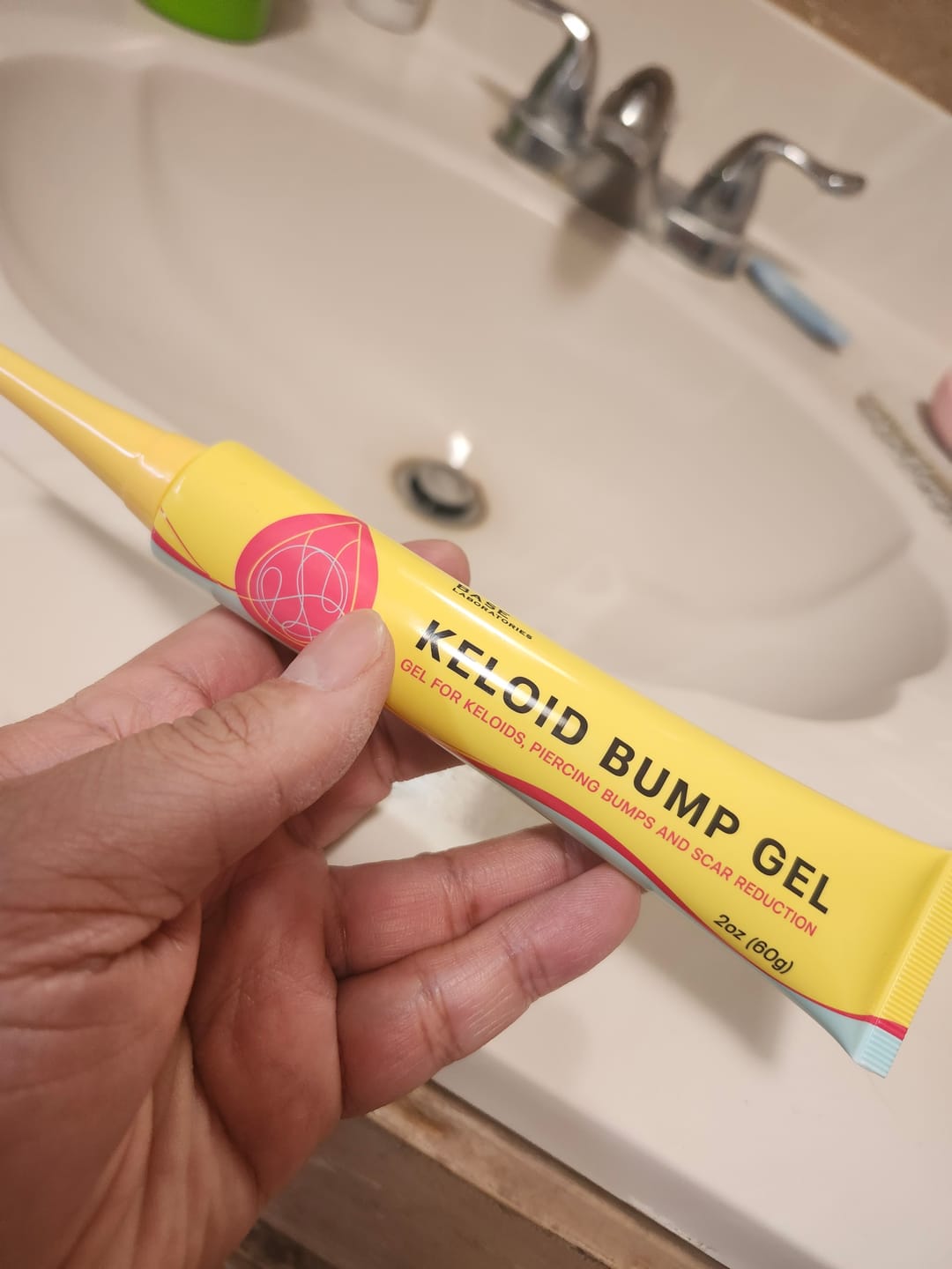 Customer photo review of Keloid Bump Removal Gel