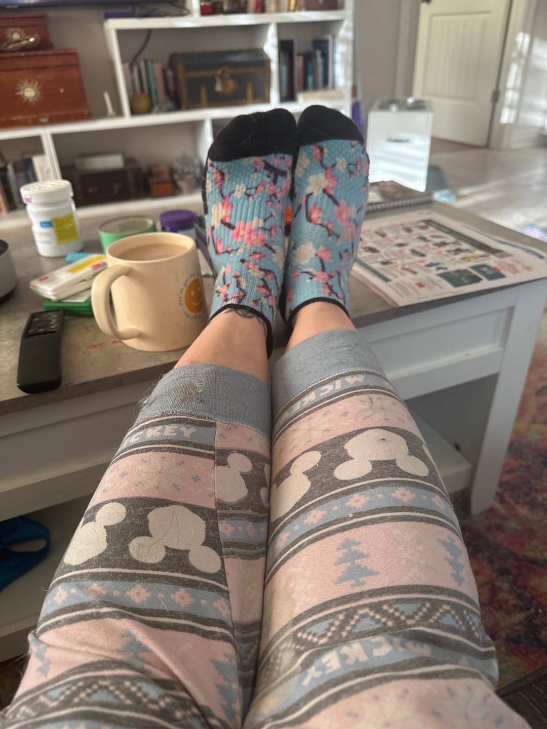 Customer photo review of Butterfly Ankle Compression Socks