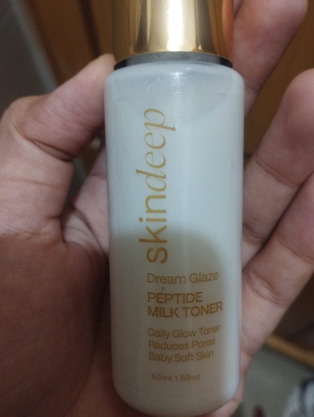 Customer photo review of DREAM GLAZE - Peptide Milk Toner