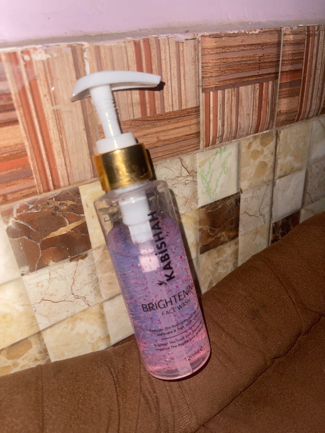 Customer photo review of LuminaBright Whitening Face Wash Double Pack: Duo Glow