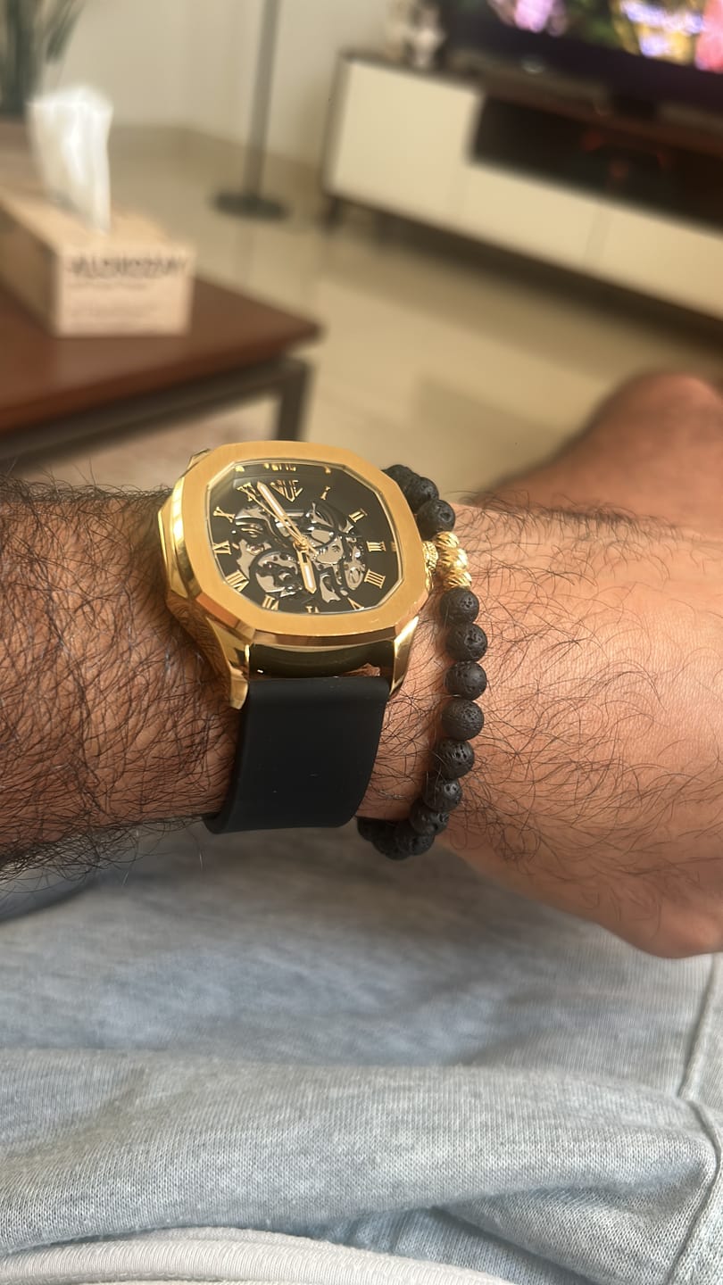 Customer photo review of Julivno Skeleton Watch