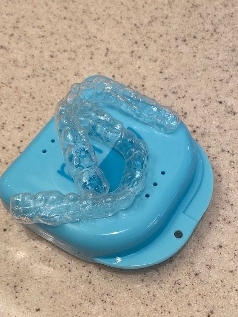 Customer photo review of Night Guard Cleaning + Teeth Whitening Foam