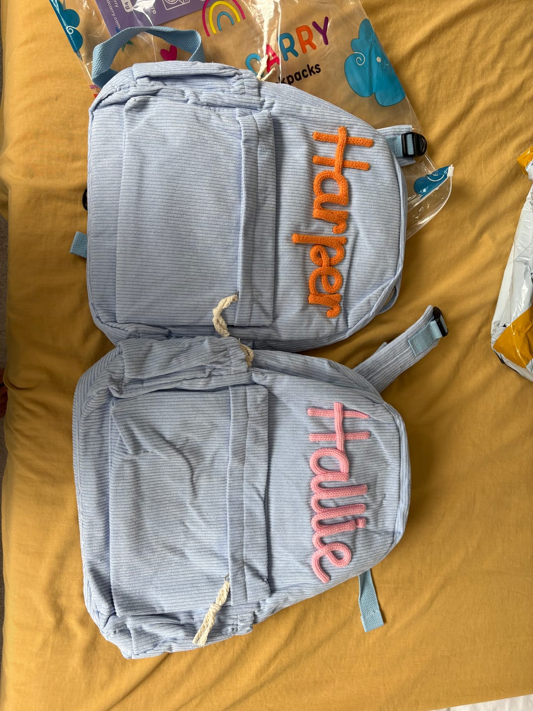 Customer photo review of K&C - Personalized Knitted Backpack