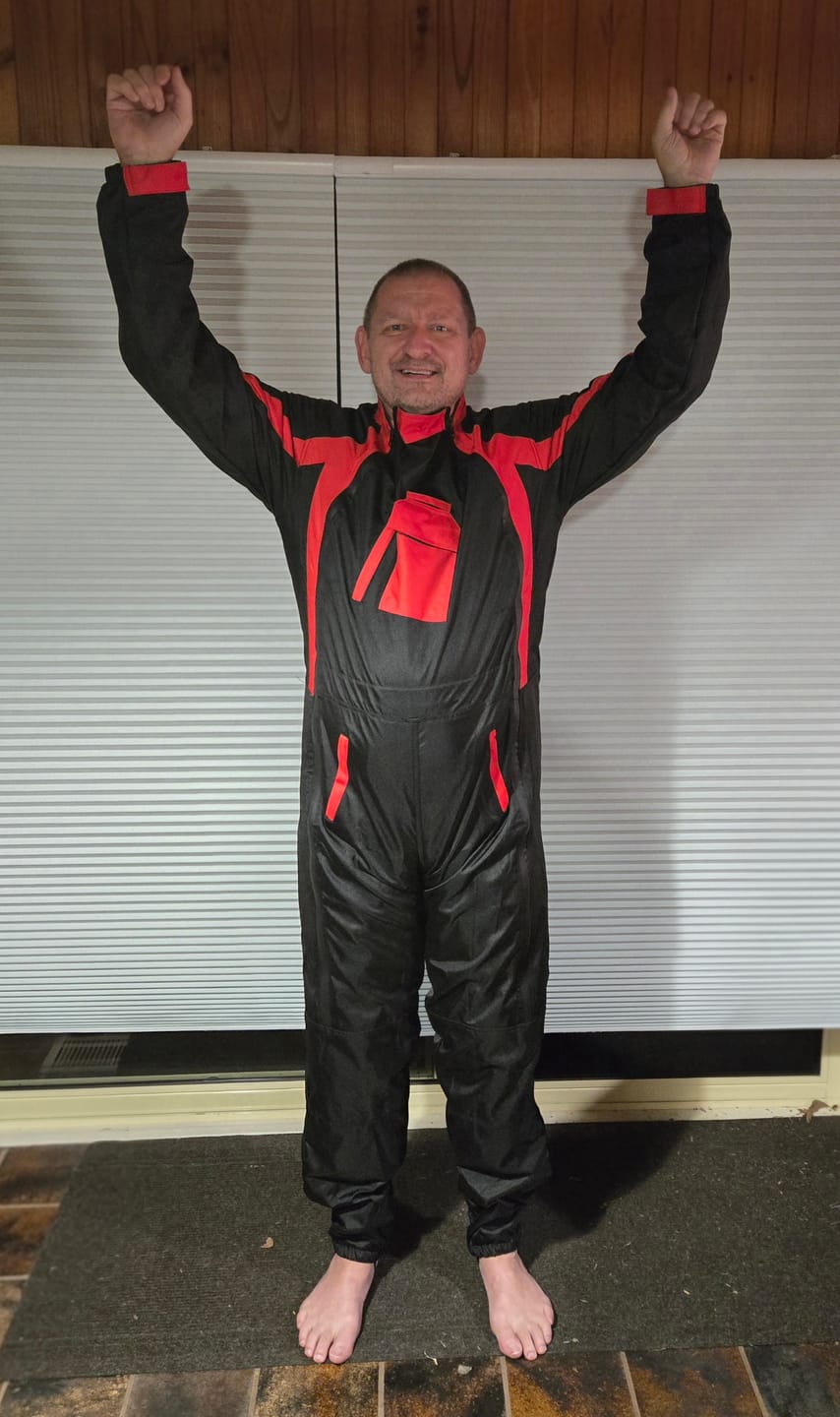 Customer photo review of Unique Paragliding Suit De-06 (skyex suit)
