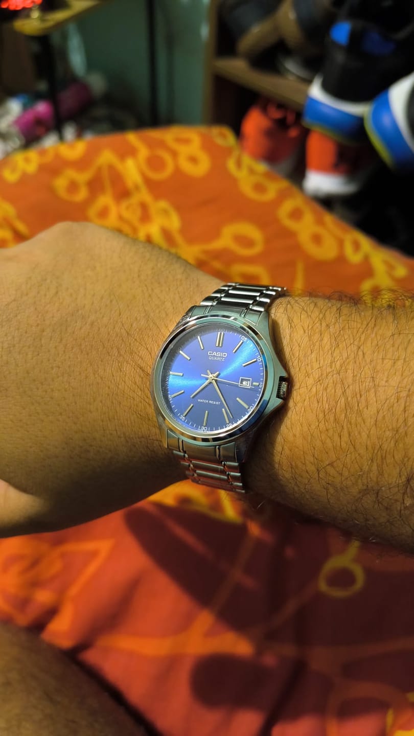 Customer photo review of Reloj Casio Análogo MTP-1183A-2A Azul Acero Inoxidable