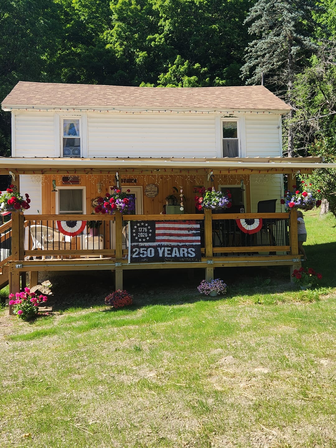 Customer photo review of 1776-2026 America 250 Flag | 250th Anniversary 3x5 Banner