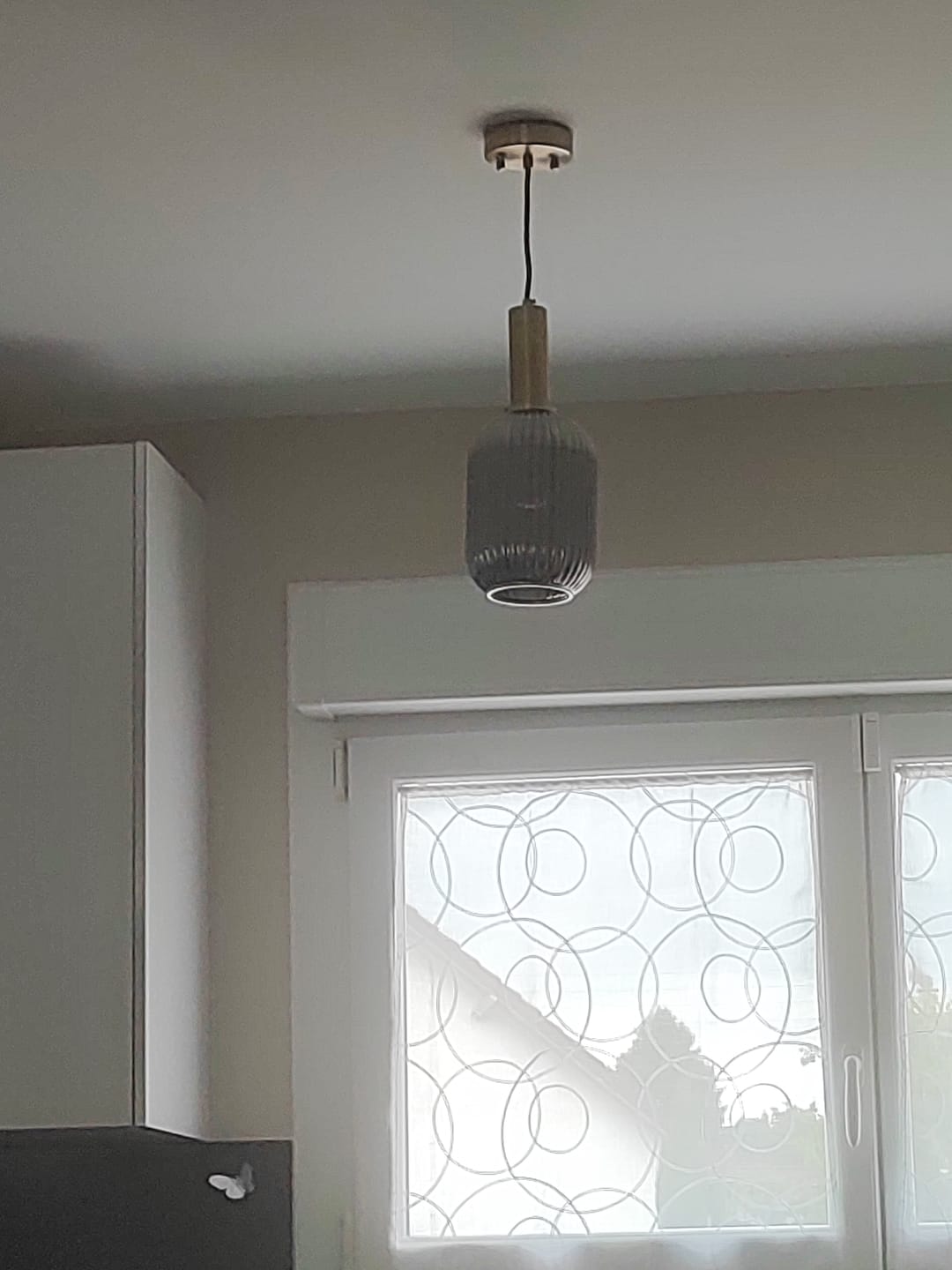 Customer photo review of Suspension chic en verre vintage CRISTALI | 1 Suspension