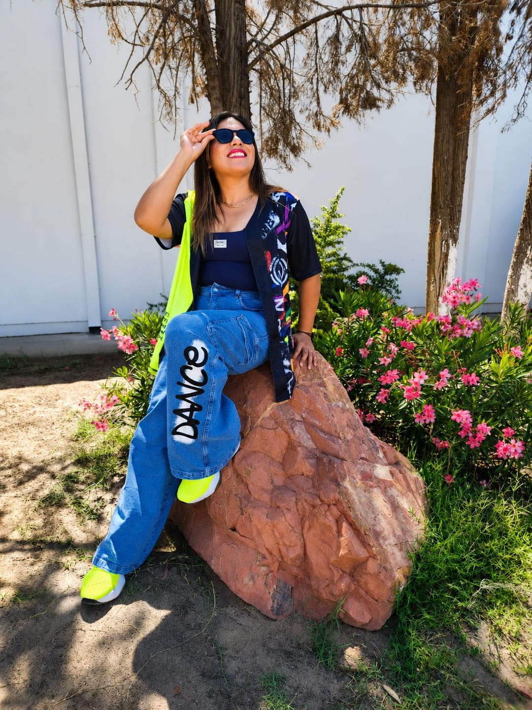 Customer photo review of Pride Baggy Denim Cargo Pants