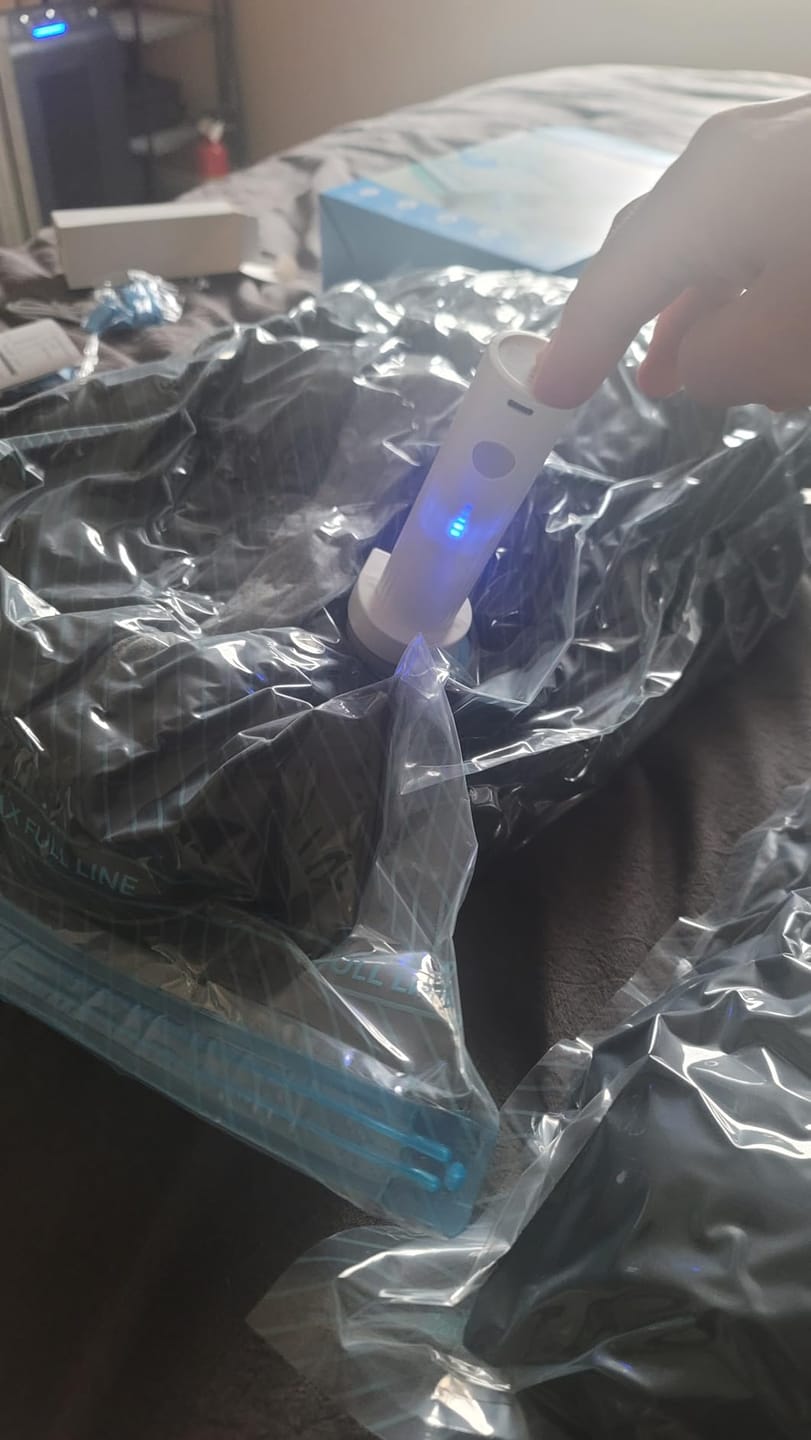 Customer photo review of Bomba Inalámbrica para Bolsas al Vacío