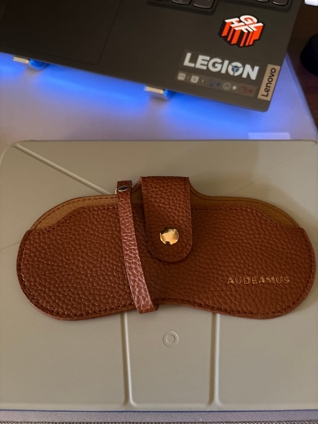 Customer photo review of Sunglasses Leather Bag Charm - Brown
