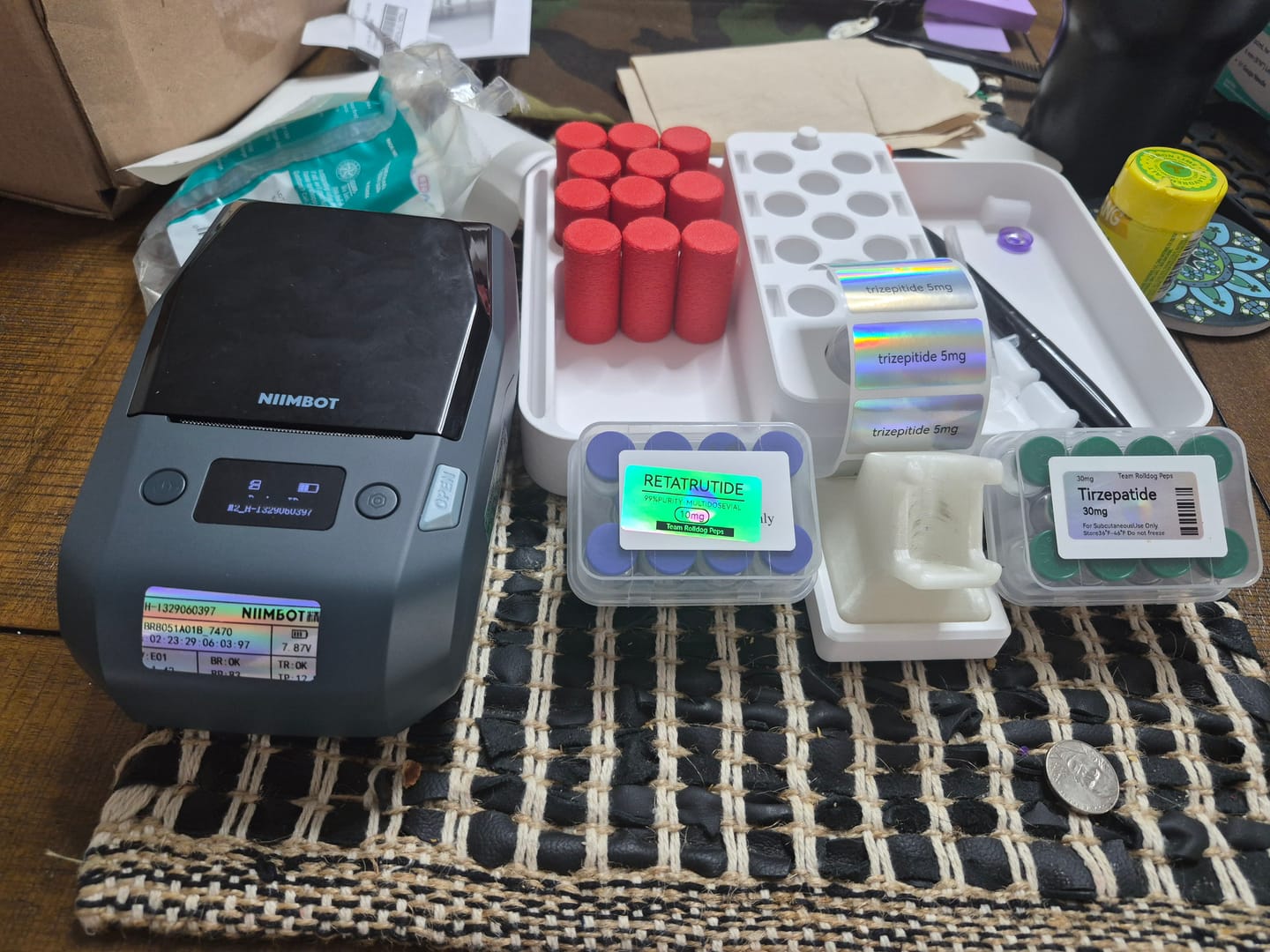 Customer photo review of Hologram Label Paper for M2/M3, Suitable for Medicine Bottle Labeling