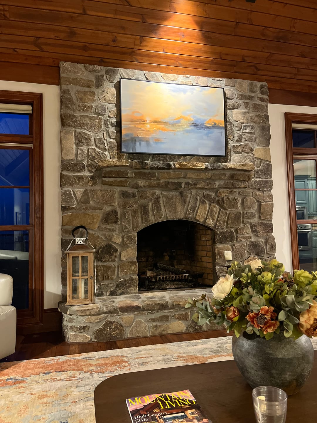 Customer photo review of Abstract Painting Canvas #AP193