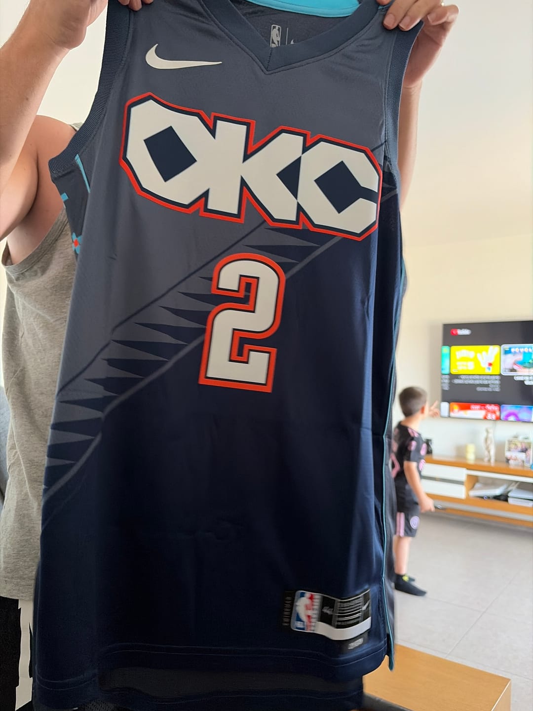 Customer photo review of גופיית NBA שיי גילג'ס-אלכסנדר (SGA) אוקלהומה סיטי ת'אנדר – Navy City Edition 2025/26 | HOOPERS