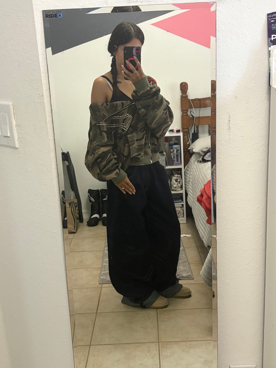 Customer photo review of Aelfric Eden Camo Zip Up Hoodie
